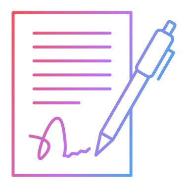 Belge. Web simgesi basit illüstrasyon