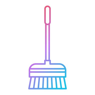 Temizlik ekipmanları simgesinin vektör illüstrasyonu