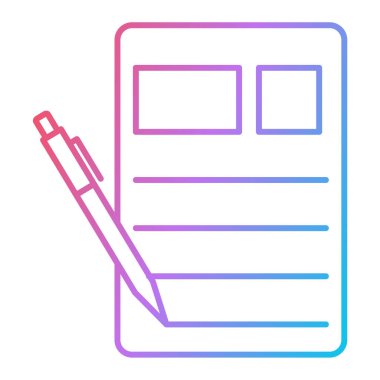 kalem simgesi vektör illüstrasyonu