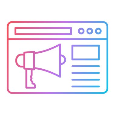 seo simge vektörü web ve mobil uygulama tasarımınız için beyaz arkaplanda izole edildi, hoparlör logosu kavramı