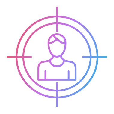 hedef simge vektör illüstrasyonu