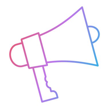 megafon ikonu. Web tasarım biçimi