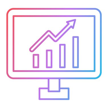 seo modern simgesinin vektör illüstrasyonu