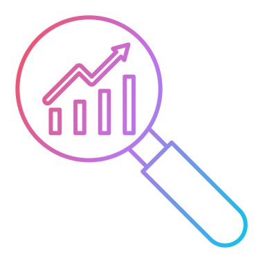 Arama analizi simgesi vektör çizimi grafik tasarımı