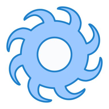 Mavi su simgesinin vektör illüstrasyonu