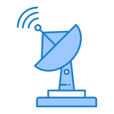 uydu anten simgesi. Web için radar vektör simgelerinin özet çizimi