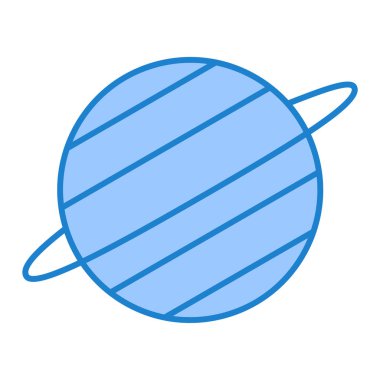 Gezegen. Web simgesi basit illüstrasyon