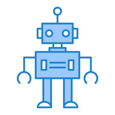 Robot simgesi, vektör çizimi