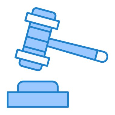 Müzayede çekici ikonu. Web tasarımı için Yargıç Tokmak vektör simgelerinin basit çizimi