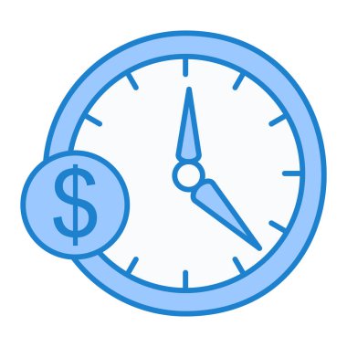 Zaman yönetimi simgesi vektör illüstrasyonu