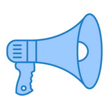 Megafon ikonu vektör illüstrasyonu