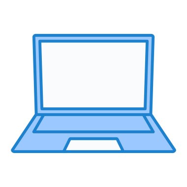 Dizüstü bilgisayar teknolojisi simge vektör çizim grafik tasarım