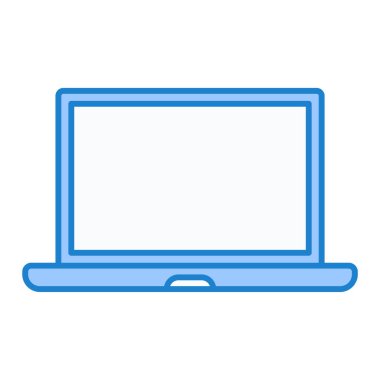 dizüstü bilgisayar teknolojisi ikon vektör illüstrasyon tasarımı