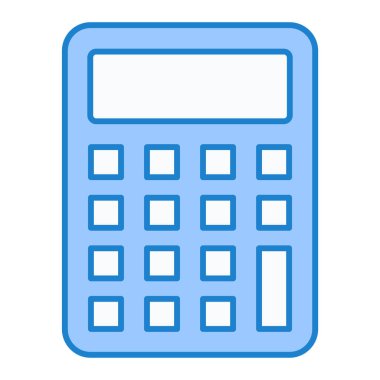 Hesap makinesi simgesi. Web için matematik makinesi vektör simgelerinin basit çizimi