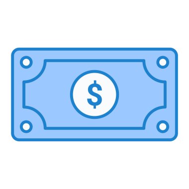 Dolar gagası ikon vektör illüstrasyonu