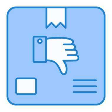 El ile başparmak aşağı simge, vektör illüstrasyon