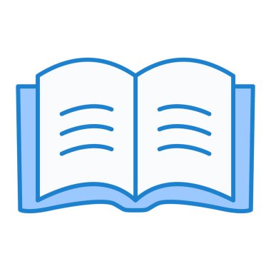 kitap simgesi vektör illüstrasyonu