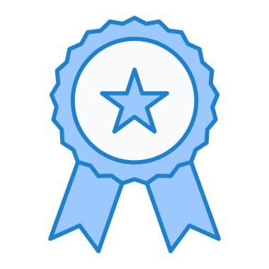 Madalya simgesi, vektör illüstrasyonu