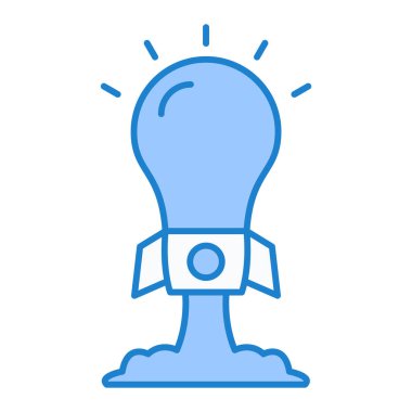 ampul simgesi vektör illüstrasyonu