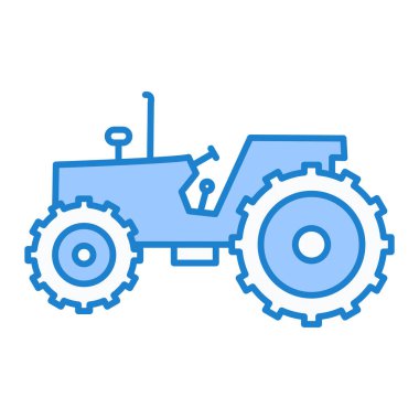Traktör ikon vektör illüstrasyonu