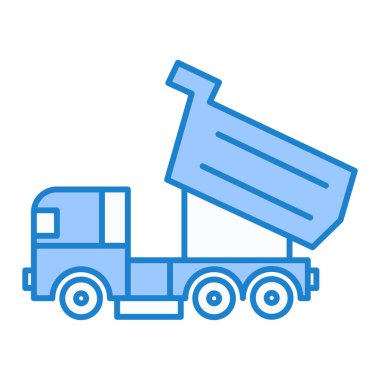 Kamyon. Web simgesi basit illüstrasyon