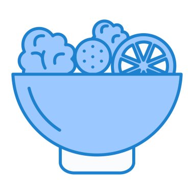 yiyecek ve içecek çizgisi ikon vektör çizimi tasarımı