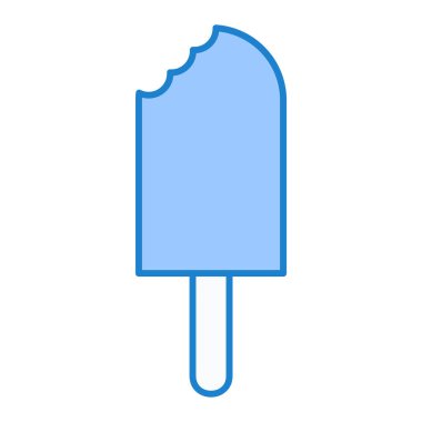 dondurma ikonu vektör illüstrasyonu