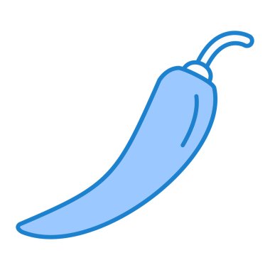 Kırmızı biber ikonu. Ağ için kırmızı biber vektör simgelerinin basit çizimi