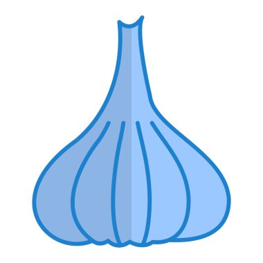 Sarımsak ikonu vektör illüstrasyonu