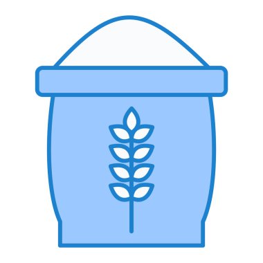 Buğday tenceresi ikonu. Web için bitki vektör simgelerinin özet çizimi