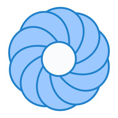 Deniz kabuğu simgesi. Ağ için çiçek vektör sembolünün özet çizimi