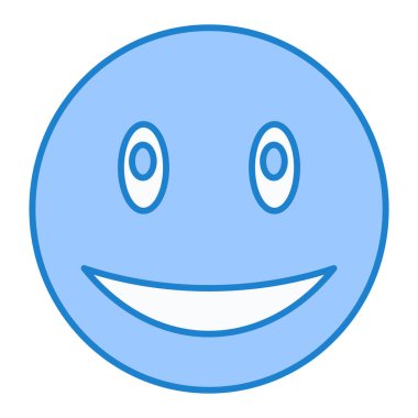 yüz ifadesi simgesi, vektör illüstrasyonu