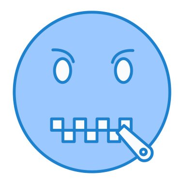 yüz ifadesi simge vektör illüstrasyon tasarımı