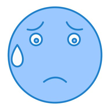 Yüz ifadesi. Basit resimleme