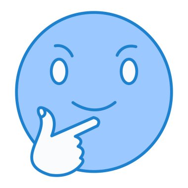 Mutlu yüz ifadesi ikon vektör illüstrasyon tasarımı