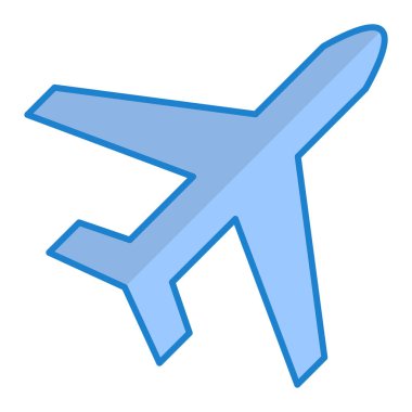 uçak ikonu vektör illüstrasyonu