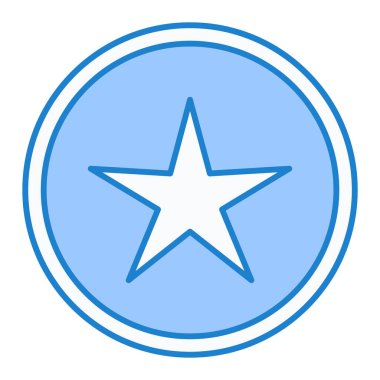 Moda biçimi izole edilmiş arkaplan yıldız simgesi