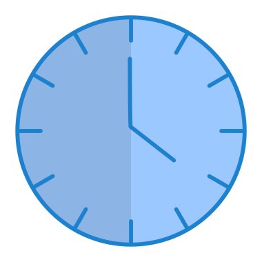 Saat. Web simgesi basit illüstrasyon