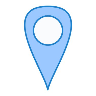 konum pin simgesi vektör illüstrasyonu