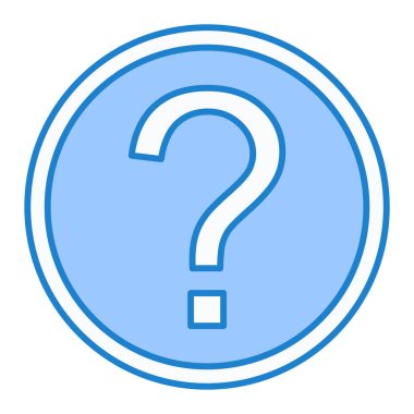 Soru işareti simgesi. vektör illüstrasyonu