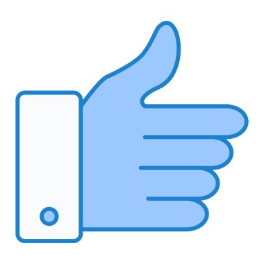 trend biçimi izole edilmiş arkaplanda başparmak simgesi