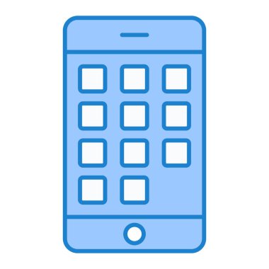 cep telefonu ikonu vektör illüstrasyonu