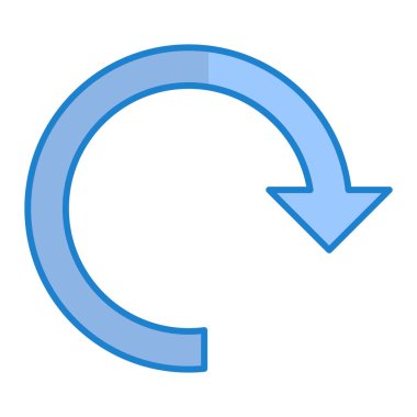 Yenile. Web simgesi basit illüstrasyon