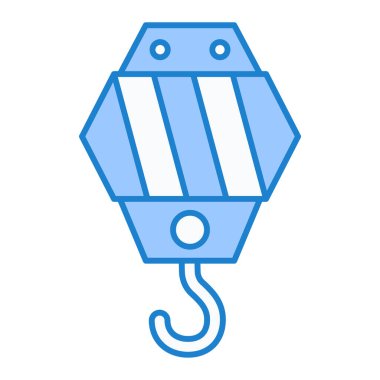 Vinç kancası ikonu. vektör illüstrasyonu