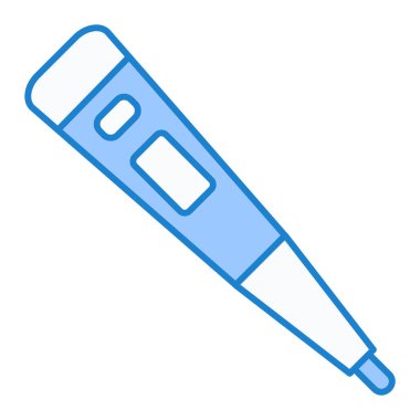 Test tüpünün izole edilmiş tek bir simgesinin vektör çizimi