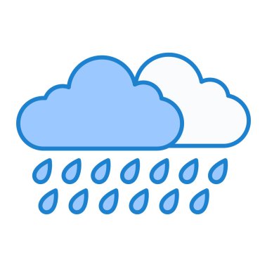 bulut hava ikonu vektör çizimi tasarımı