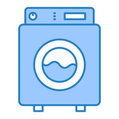 çamaşır makinesi ikon vektör çizimi