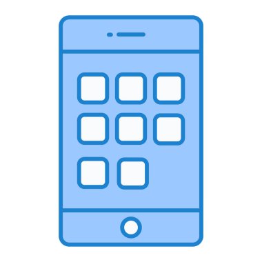 cep telefonu ikonu vektör illüstrasyonu