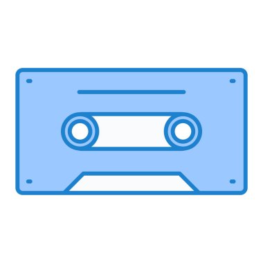 kaset teybi ikon vektör illüstrasyon grafik tasarımı