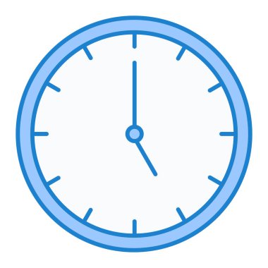 Saat simgesi vektör illüstrasyonu